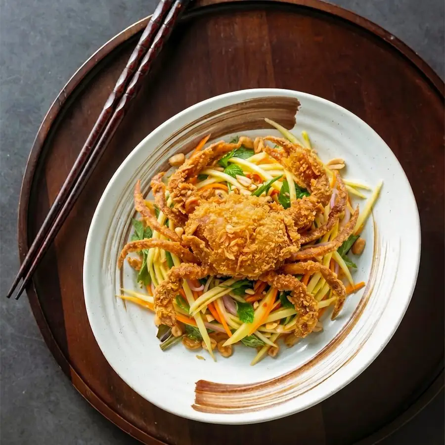 Gỏi xoài cua lột