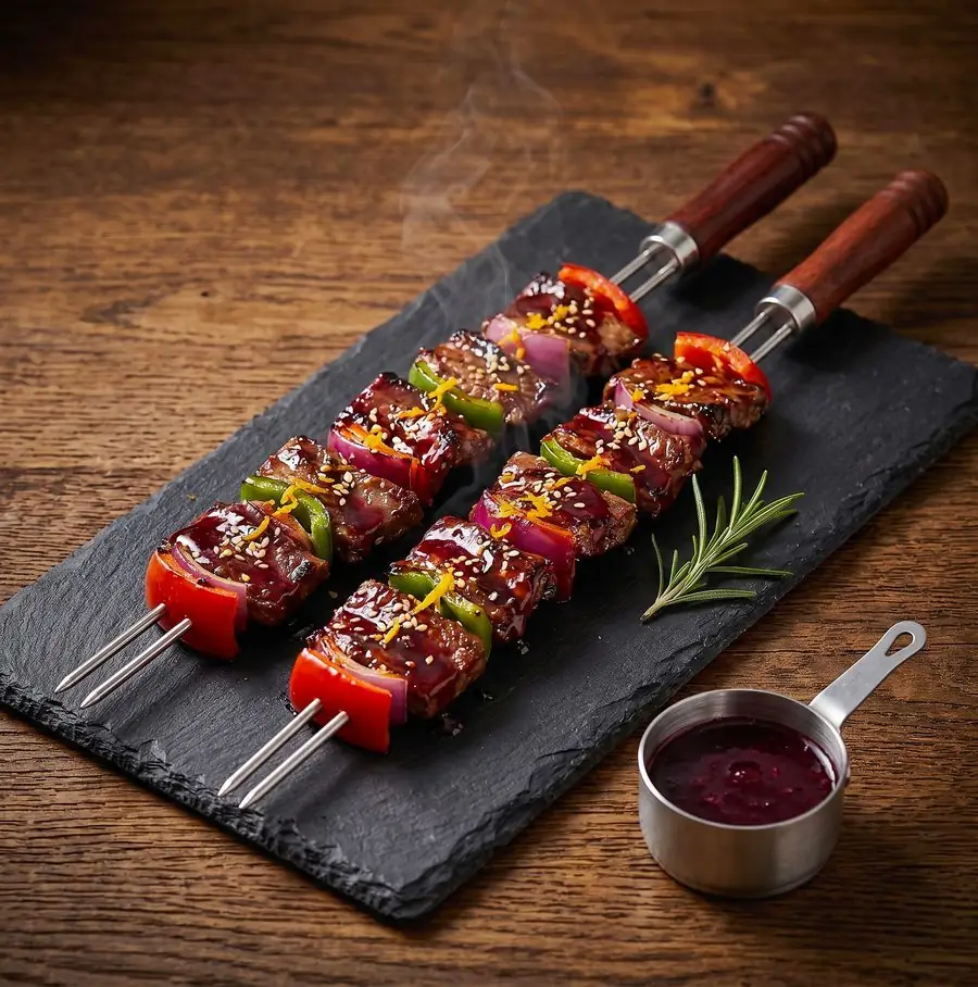 Bò nướng dâu tằm hương thảo